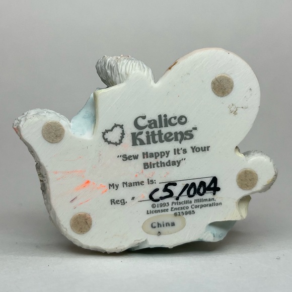 “Sew Happy It’s Your Birthday” Calico Kittens - Picture 2 of 9